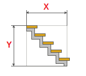 Cálculo de escadas metálicas soldadas com um ziguezague corda