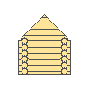 計算材料日誌圓木房子的數量。