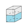 Berechnung des Volumens der Flüssigkeit in einem rechteckigen Container.