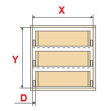 Dimensões de abertura de móveis